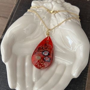 Beautiful Murano Glass Pendant Necklace
